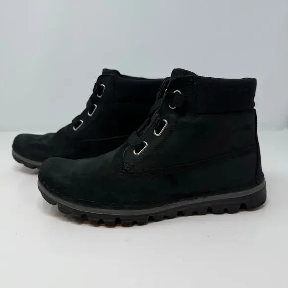 Timberland Hiking Boots Women's 7 Black Suede Leather Hikers Outdoors - Picture 12 of 12